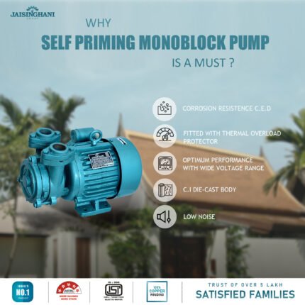 self priming monoblock pump