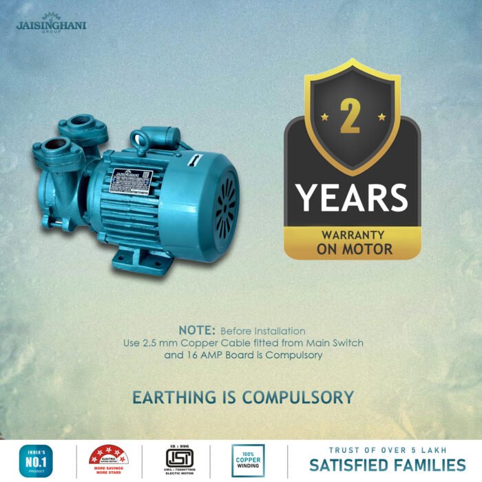 2 years warranty on motor